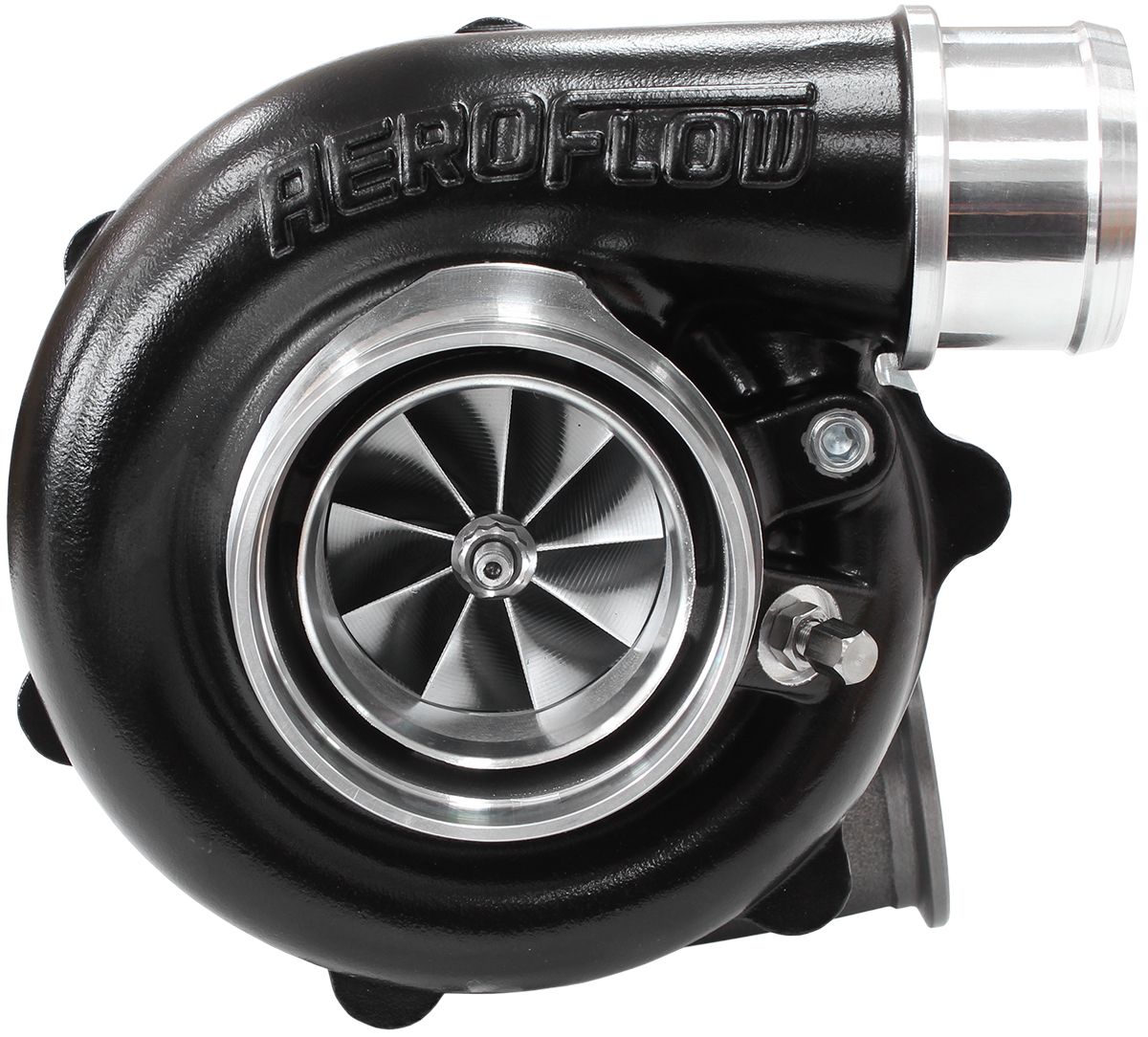 Aeroflow BOOSTED B5455 .83 Turbocharger 660HP, Hi Temp Black Finish AF8005-3040BLK