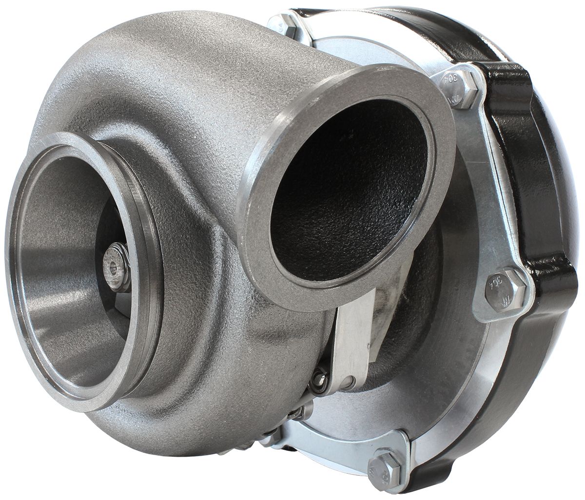 Aeroflow BOOSTED B5855 .83 Turbocharger 770HP, Hi Temp Black Finish AF8005-3048BLK