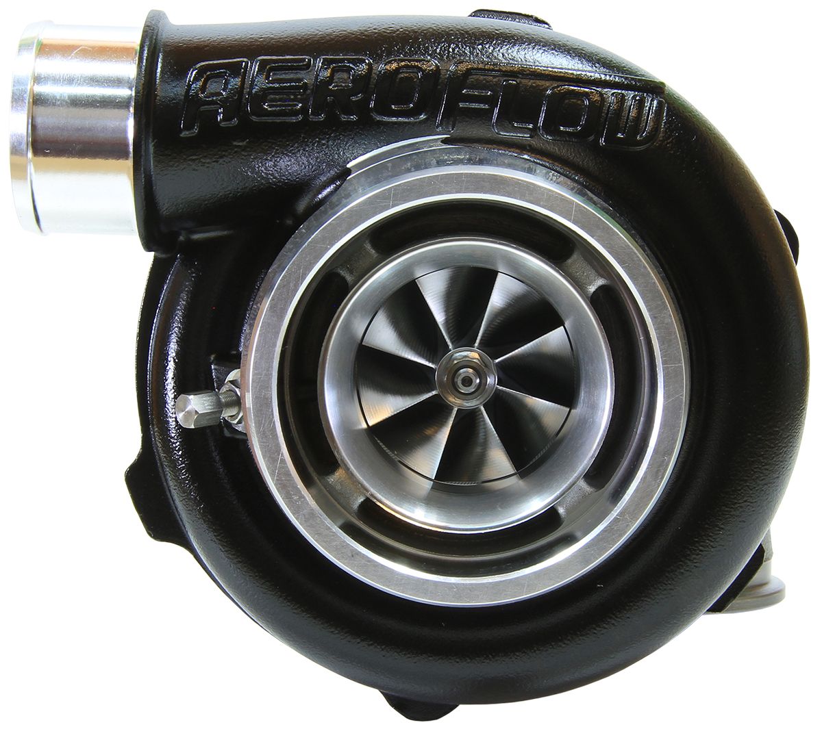 Aeroflow BOOSTED 5455 .83 Reverse Rotation Turbocharger 650HP, Hi Temp Black Finish AF800