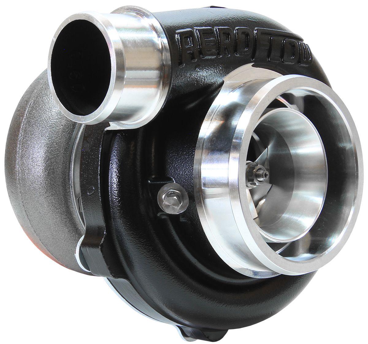 Aeroflow BOOSTED 5455 .83 Reverse Rotation Turbocharger 650HP, Hi Temp Black Finish AF800