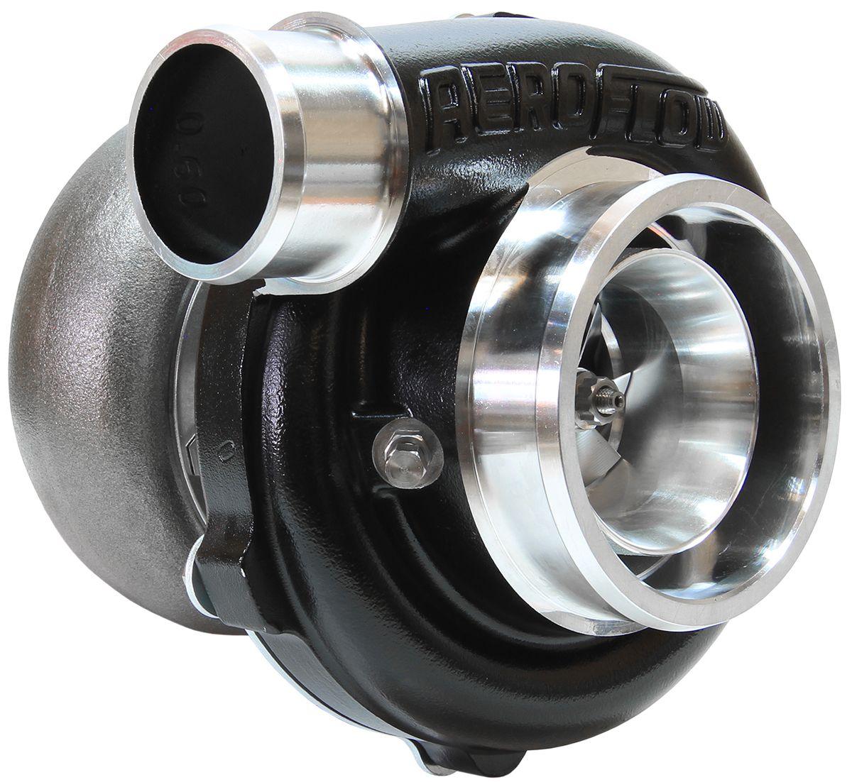 Aeroflow BOOSTED 5455 1.01 Reverse Rotation Turbocharger 650HP, Hi Temp Black Finish AF80