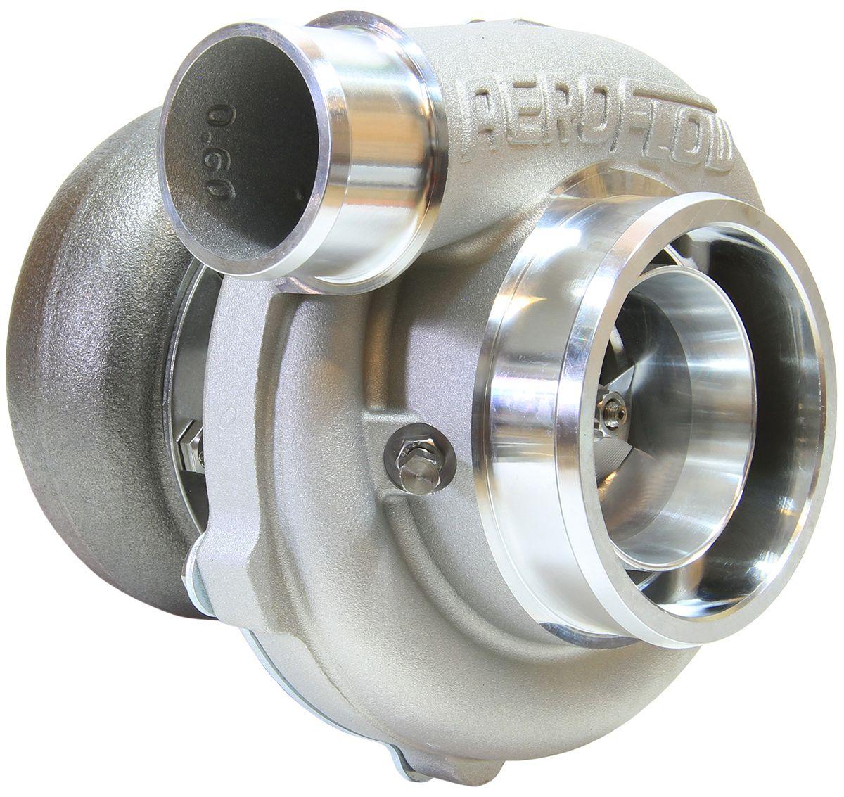 Aeroflow BOOSTED 5855 .83 Reverse Rotation Turbocharger 750HP, Natural Cast Finish AF8005