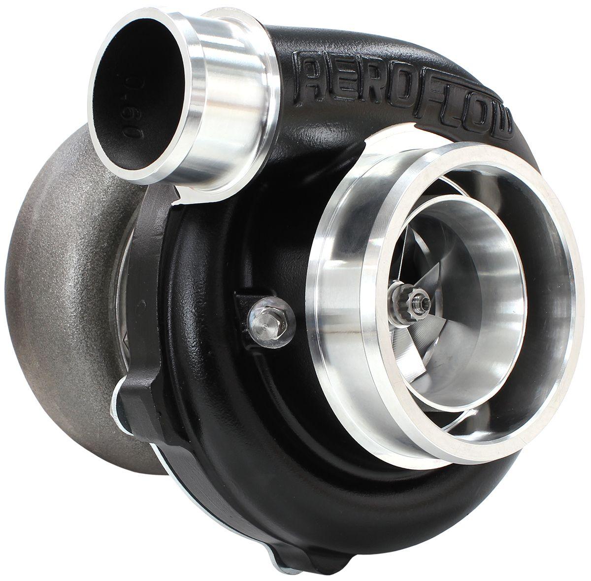 Aeroflow BOOSTED 5855 1.01 Reverse Rotation Turbocharger 750HP, Hi Temp Black Finish AF80