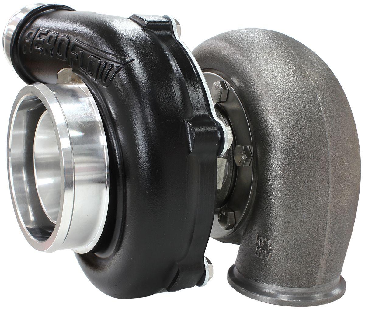 Aeroflow BOOSTED 5855 1.01 Reverse Rotation Turbocharger 750HP, Hi Temp Black Finish AF80