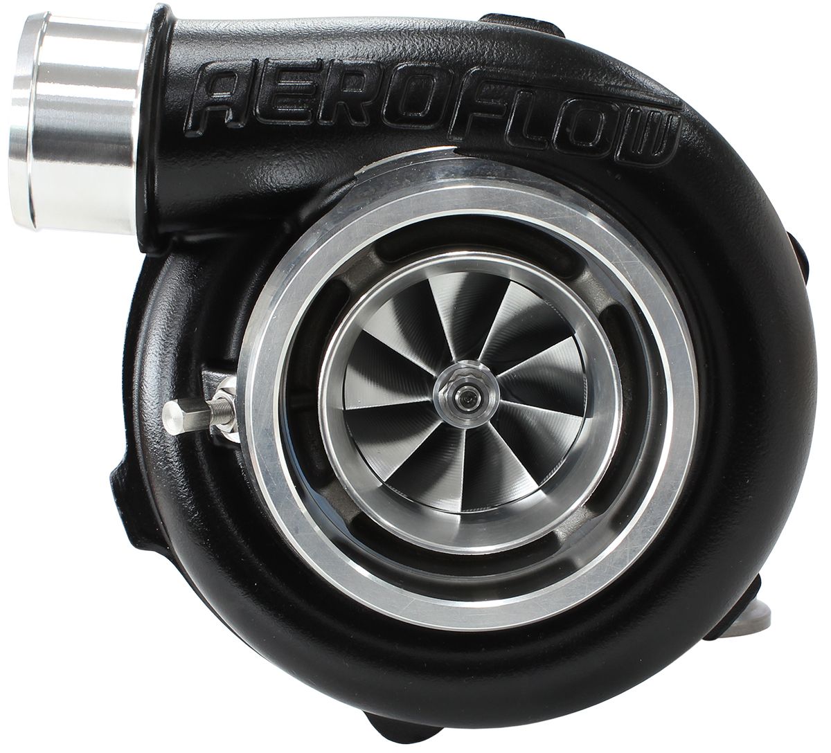 Aeroflow BOOSTED 5855 1.01 Reverse Rotation Turbocharger 750HP, Hi Temp Black Finish AF80