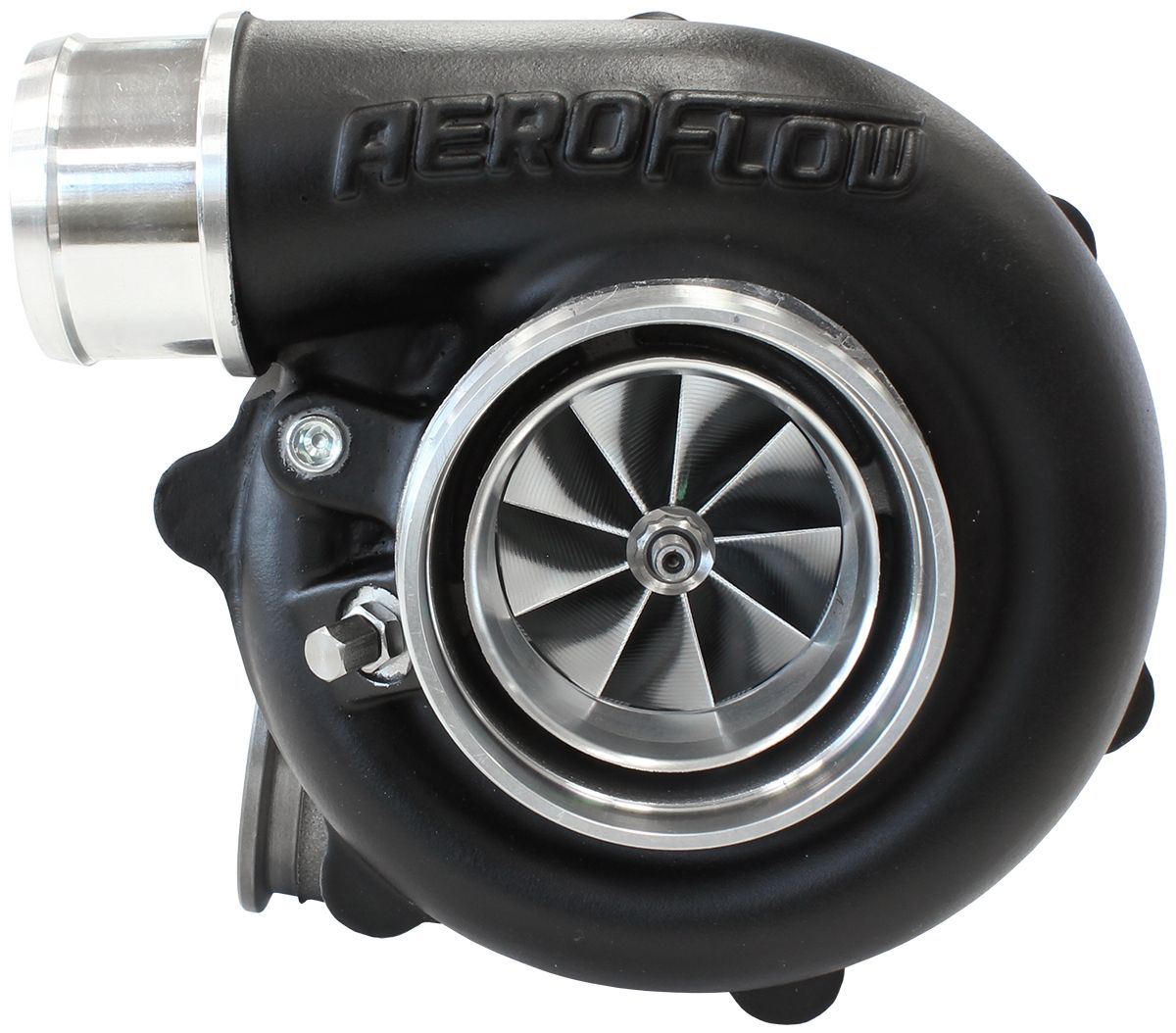 Aeroflow BOOSTED B5455 1.01 Reverse Rotation Turbocharger 660HP, Hi Temp Black Finish AF8