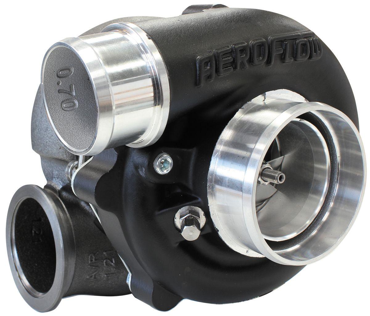 Aeroflow BOOSTED B5455 1.21 Reverse Rotation Turbocharger 660HP, Hi Temp Black Finish AF8