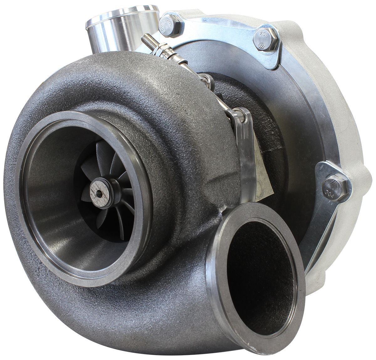 Aeroflow BOOSTED B5855 1.01 Reverse Rotation Turbocharger 770HP, Natural Cast Finish AF80