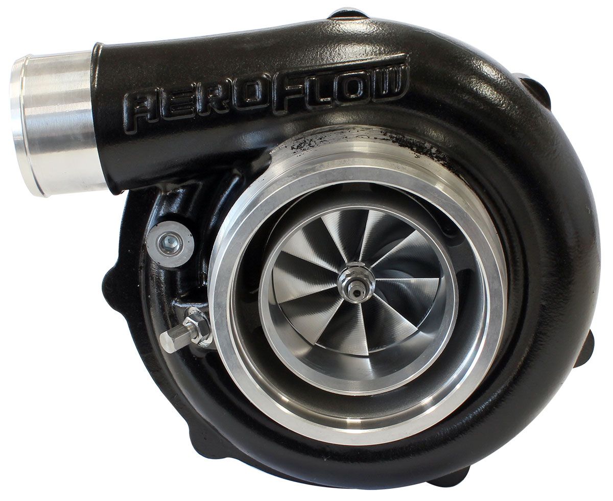 Aeroflow BOOSTED 6255 .83 Reverse Rotation Turbocharger 900HP, Hi Temp Black Finish AF800