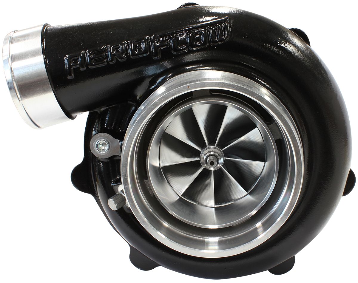 Aeroflow BOOSTED 6862 .83 Reverse Rotation Turbocharger 1050HP, Hi Temp Black Finish AF80