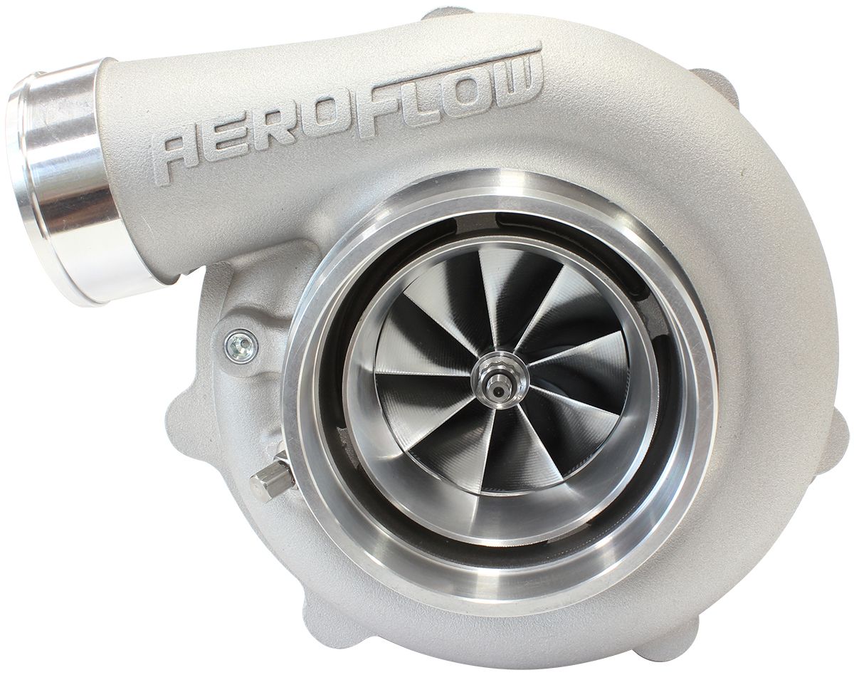 Aeroflow BOOSTED 6862 .83 Reverse Rotation Turbocharger 1050HP, Natural Cast Finish AF800