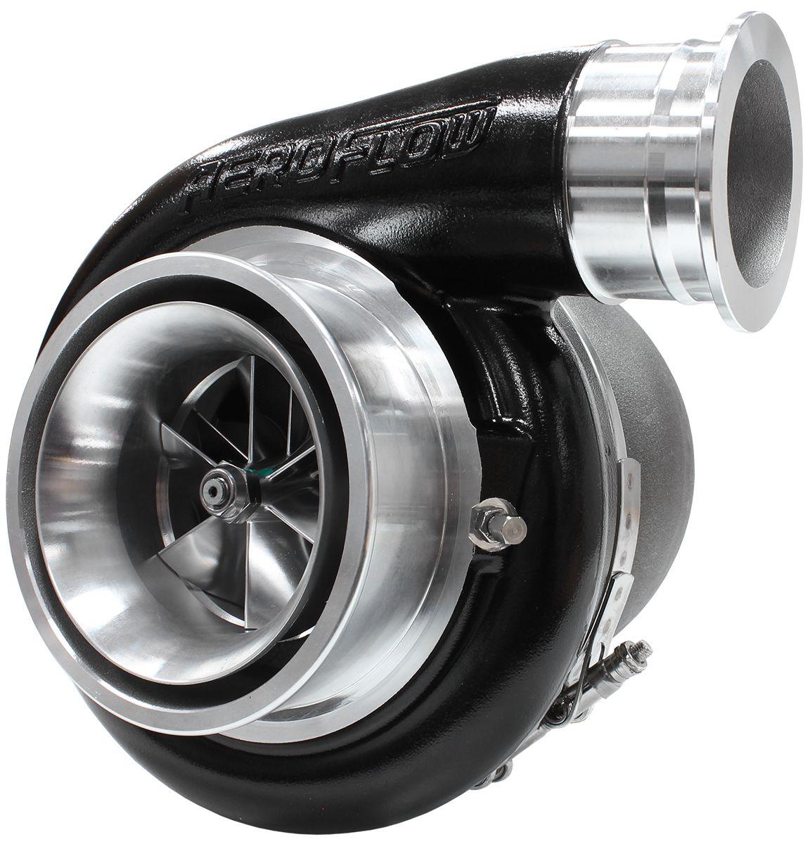 Aeroflow BOOSTED 8888 T4 1.25 Turbocharger 1600HP, Hi Temp Black Finish AF8005-4001BLK