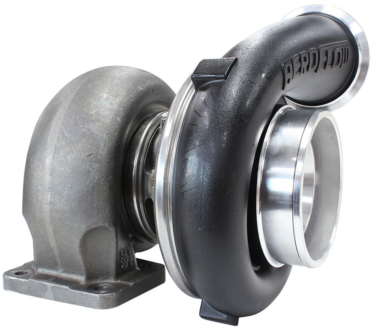 Aeroflow BOOSTED 7075 T4 1.15 Turbocharger 950HP, Hi Temp Black Finish AF8005-4004BLK