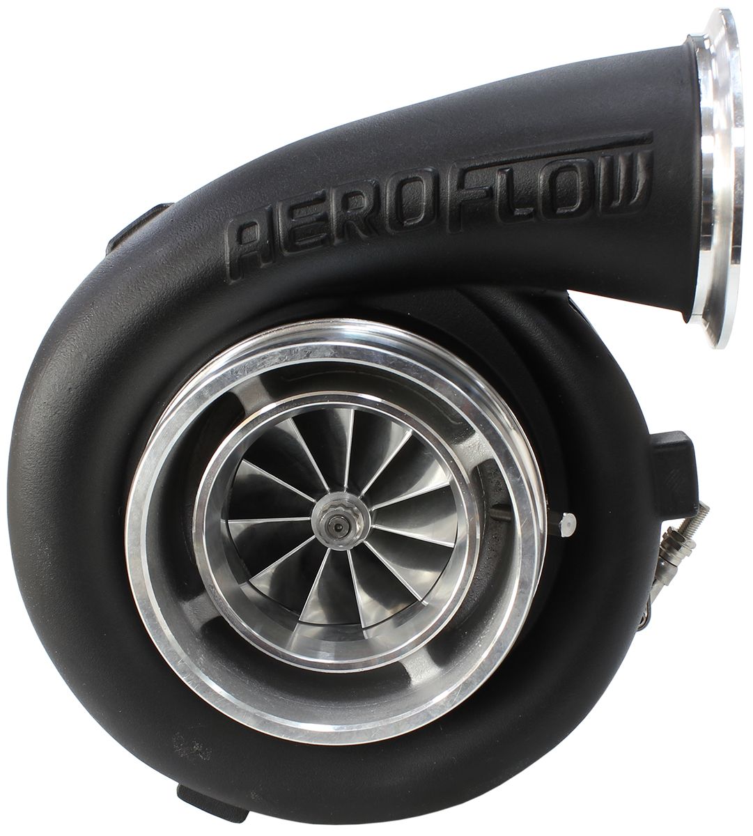 Aeroflow BOOSTED 7675 T4 1.15 Turbocharger 1120HP, Hi Temp Black Finish AF8005-4005BLK