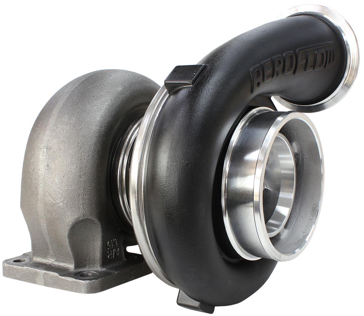 Aeroflow BOOSTED 7675 T4 1.15 Turbocharger 1120HP, Hi Temp Black Finish AF8005-4005BLK