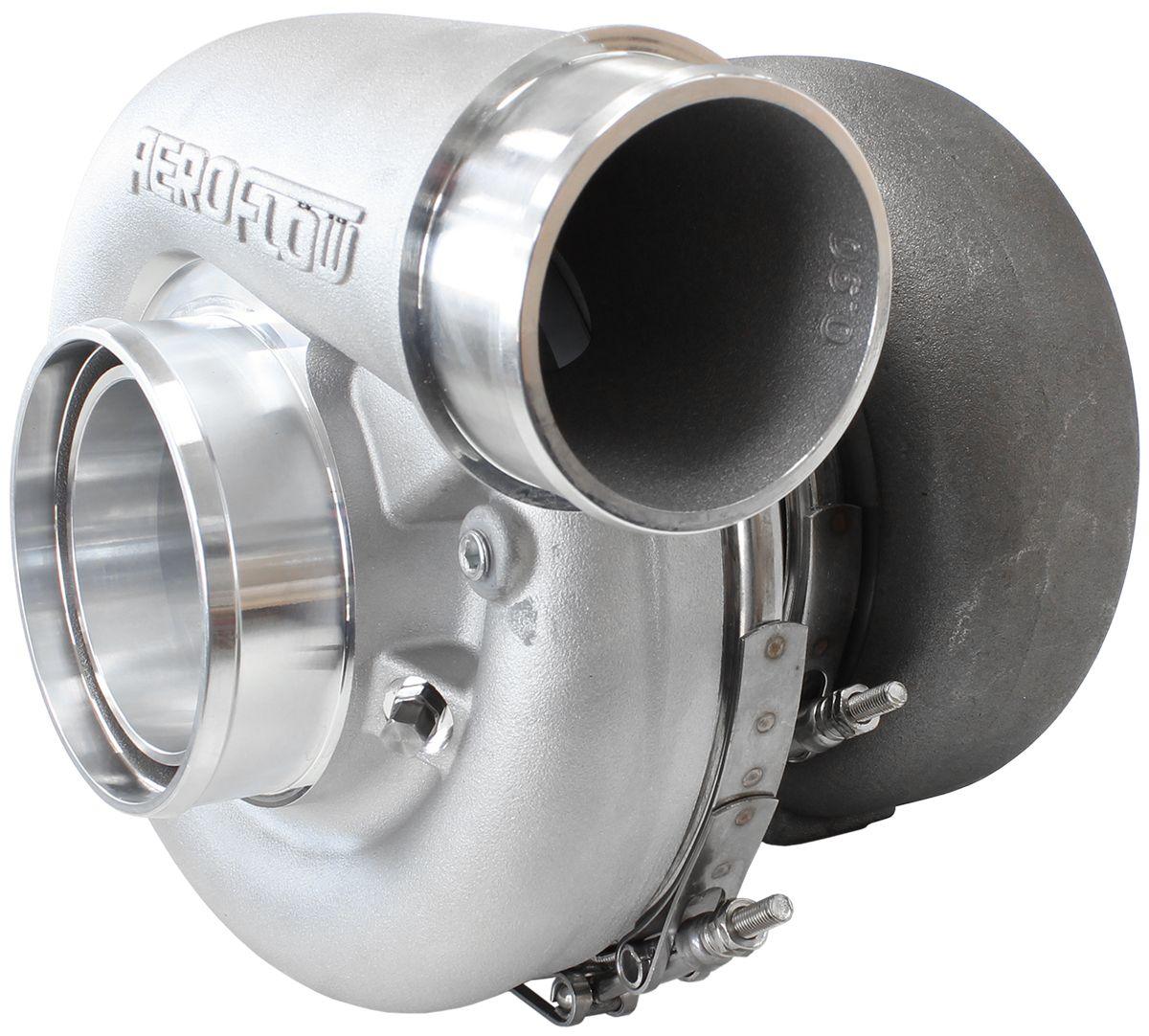 Aeroflow BOOSTED 7375 V-Band 1.01 Turbocharger 1200HP, Natural Cast Finish AF8005-4006