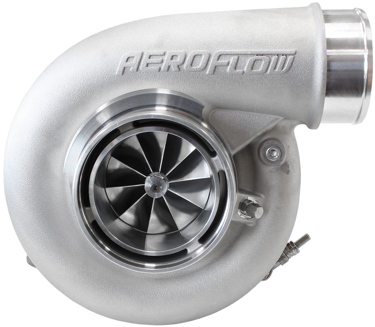 Aeroflow BOOSTED 7375 V-Band 1.01 Turbocharger 1200HP, Natural Cast Finish AF8005-4006