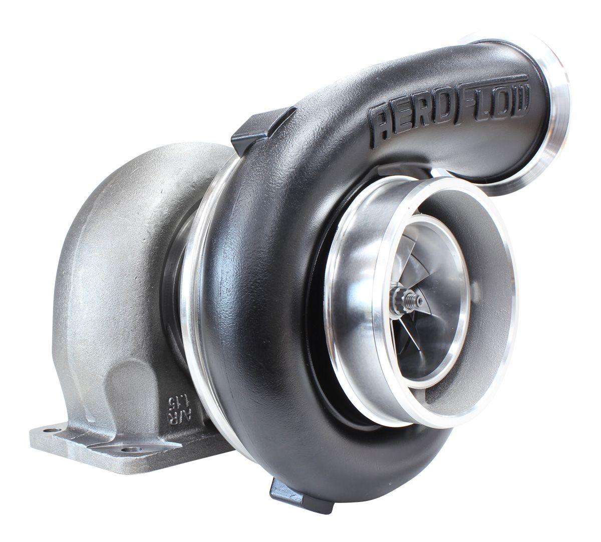 Aeroflow BOOSTED 8077 T4 1.15 Turbocharger 1250HP, Hi Temp Black Finish AF8005-4007BLK