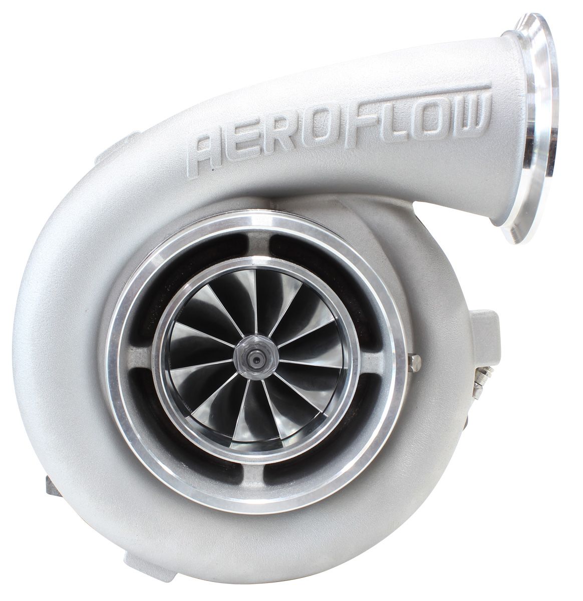 Aeroflow BOOSTED 8077 T4 1.15 Turbocharger 1250HP, Natural Cast Finish AF8005-4007