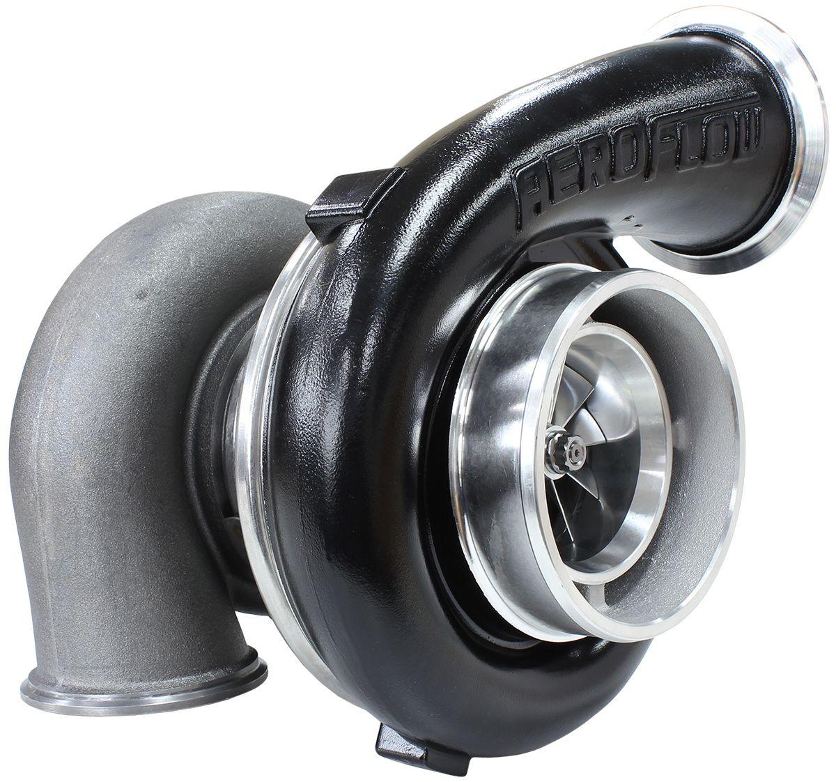 Aeroflow BOOSTED 7675 V-Band 1.16 Turbocharger 1120HP, Hi Temp Black Finish AF8005-4013BL