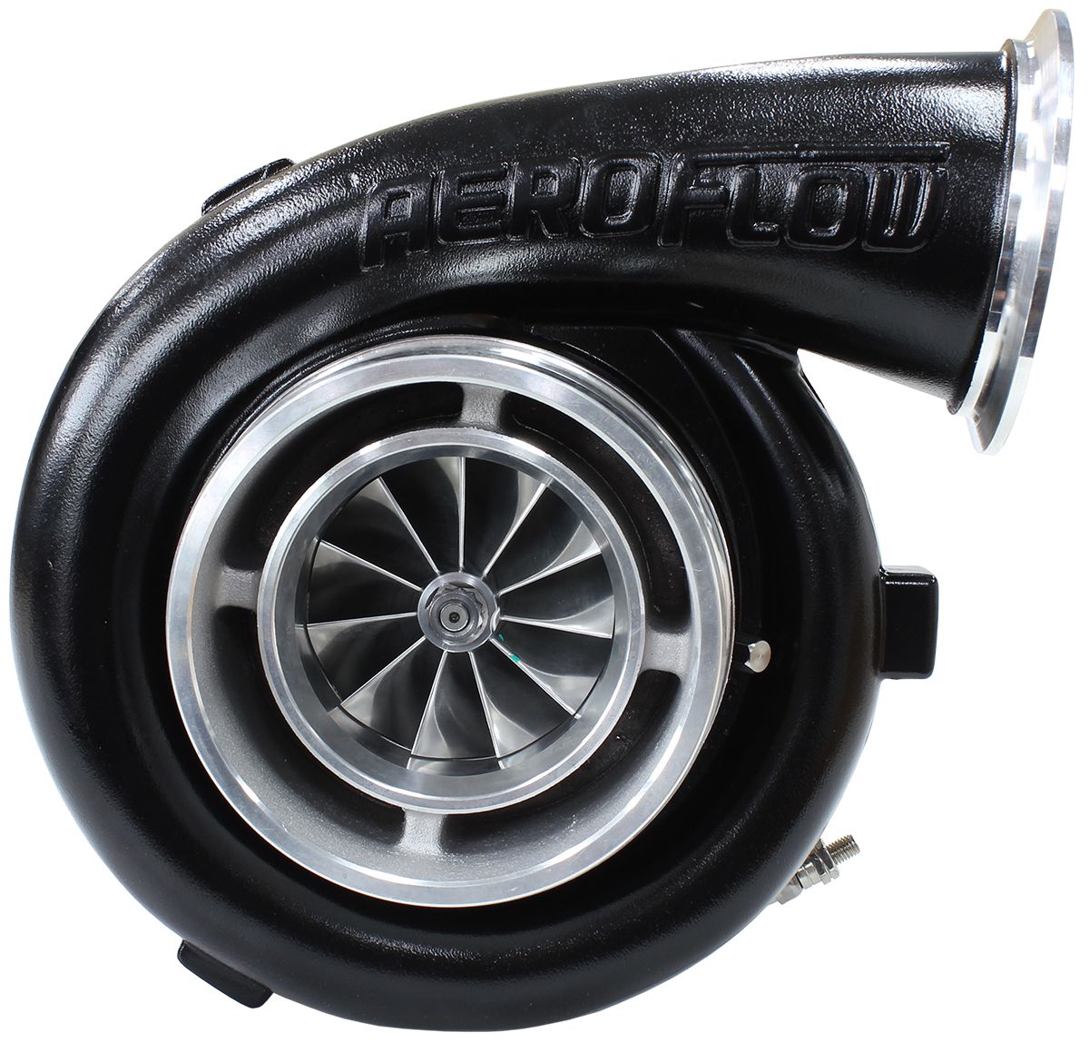 Aeroflow BOOSTED 7675 V-Band 1.16 Turbocharger 1120HP, Hi Temp Black Finish AF8005-4013BL