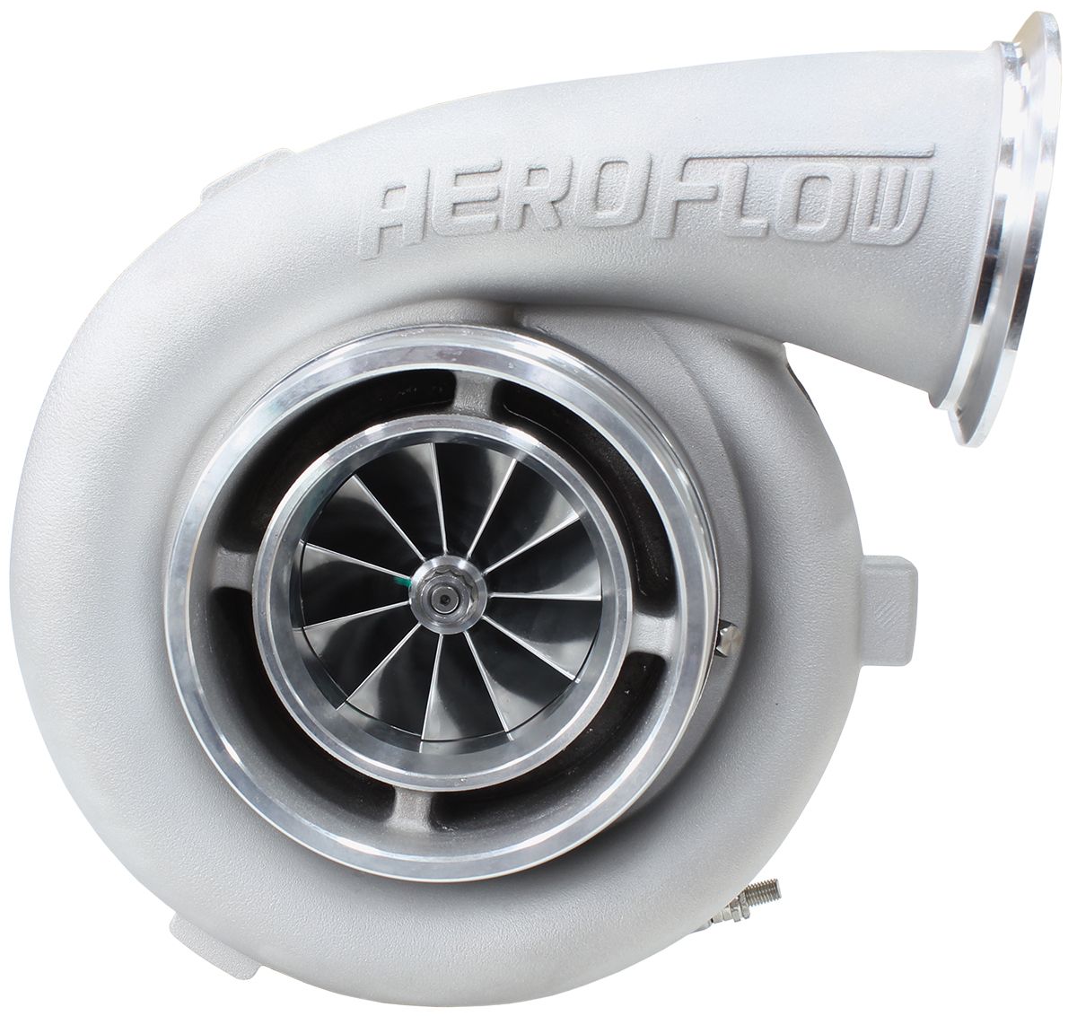 Aeroflow BOOSTED 7675 V-Band 1.16 Turbocharger 1120HP, Natural Cast Finish AF8005-4013