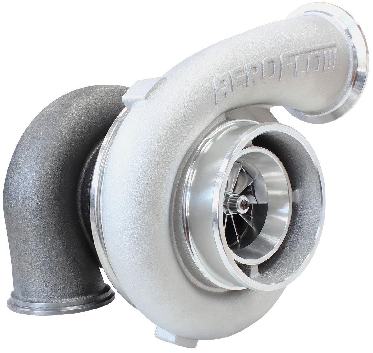 Aeroflow BOOSTED 7075 V-Band 1.16 Turbocharger 950HP, Natural Cast Finish AF8005-4014