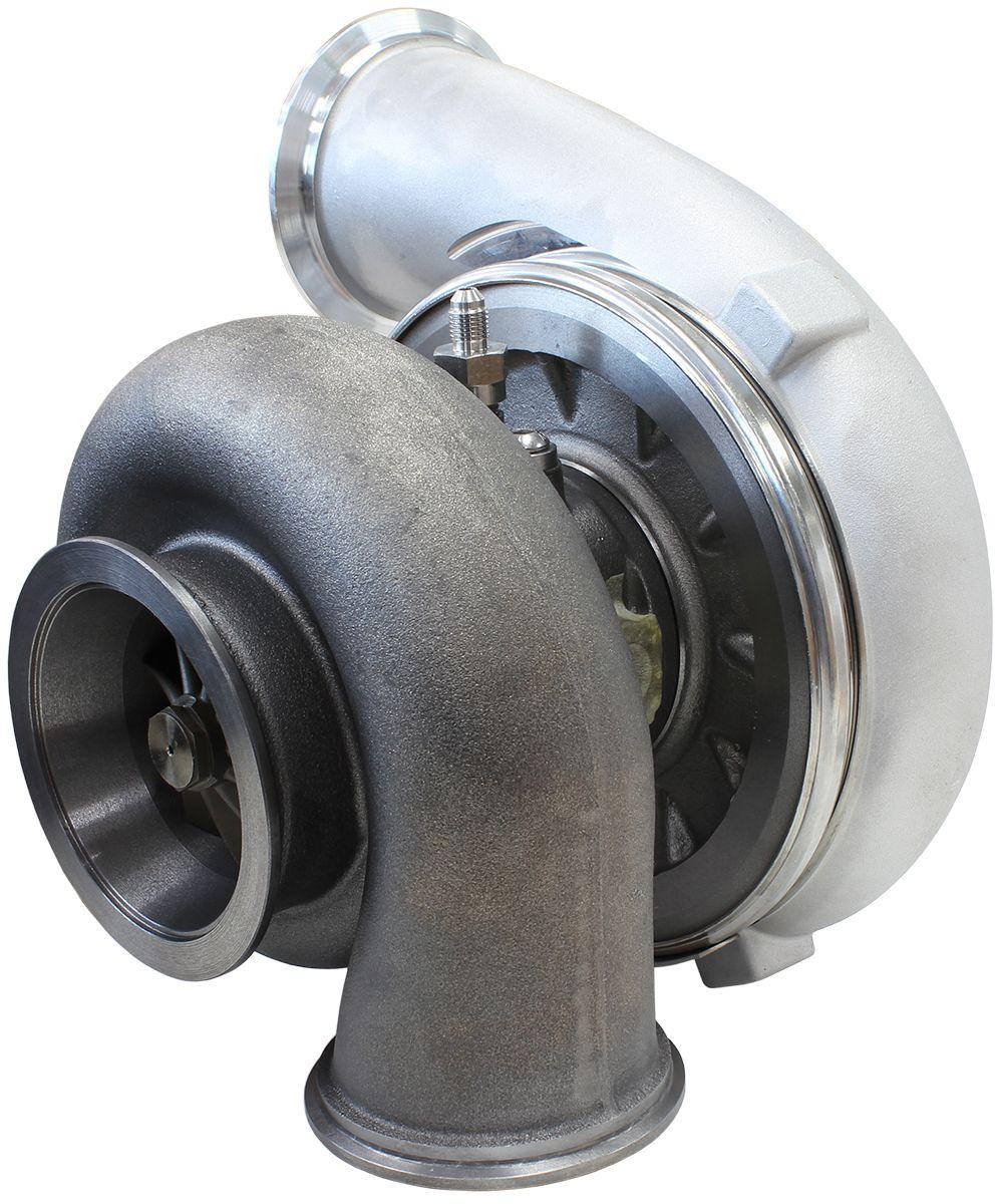 Aeroflow BOOSTED 7075 V-Band 1.16 Turbocharger 950HP, Natural Cast Finish AF8005-4014