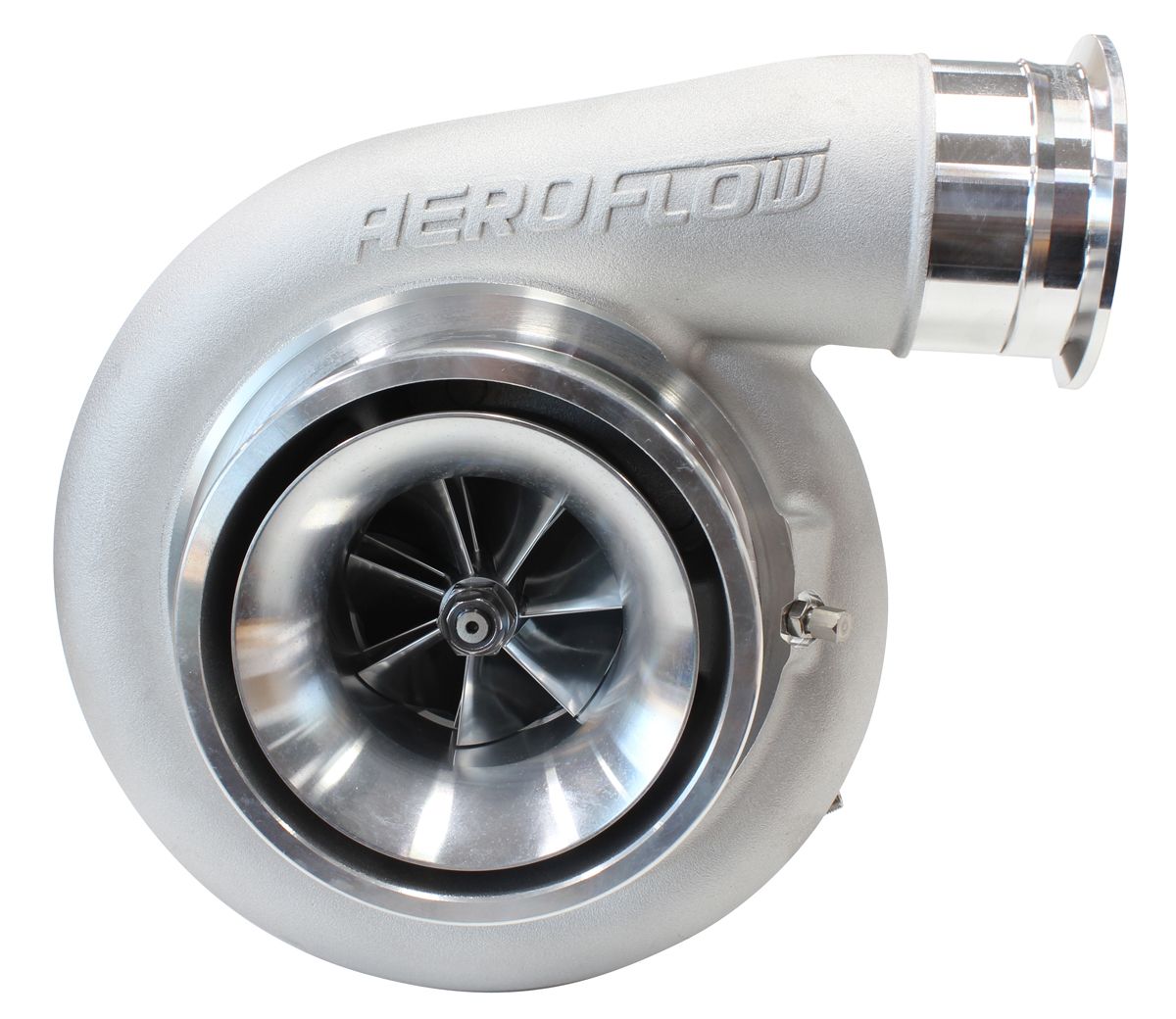 Aeroflow BOOSTED 7575 T4 1.10 Turbocharger 1050HP, Natural Cast Finish AF8005-4017