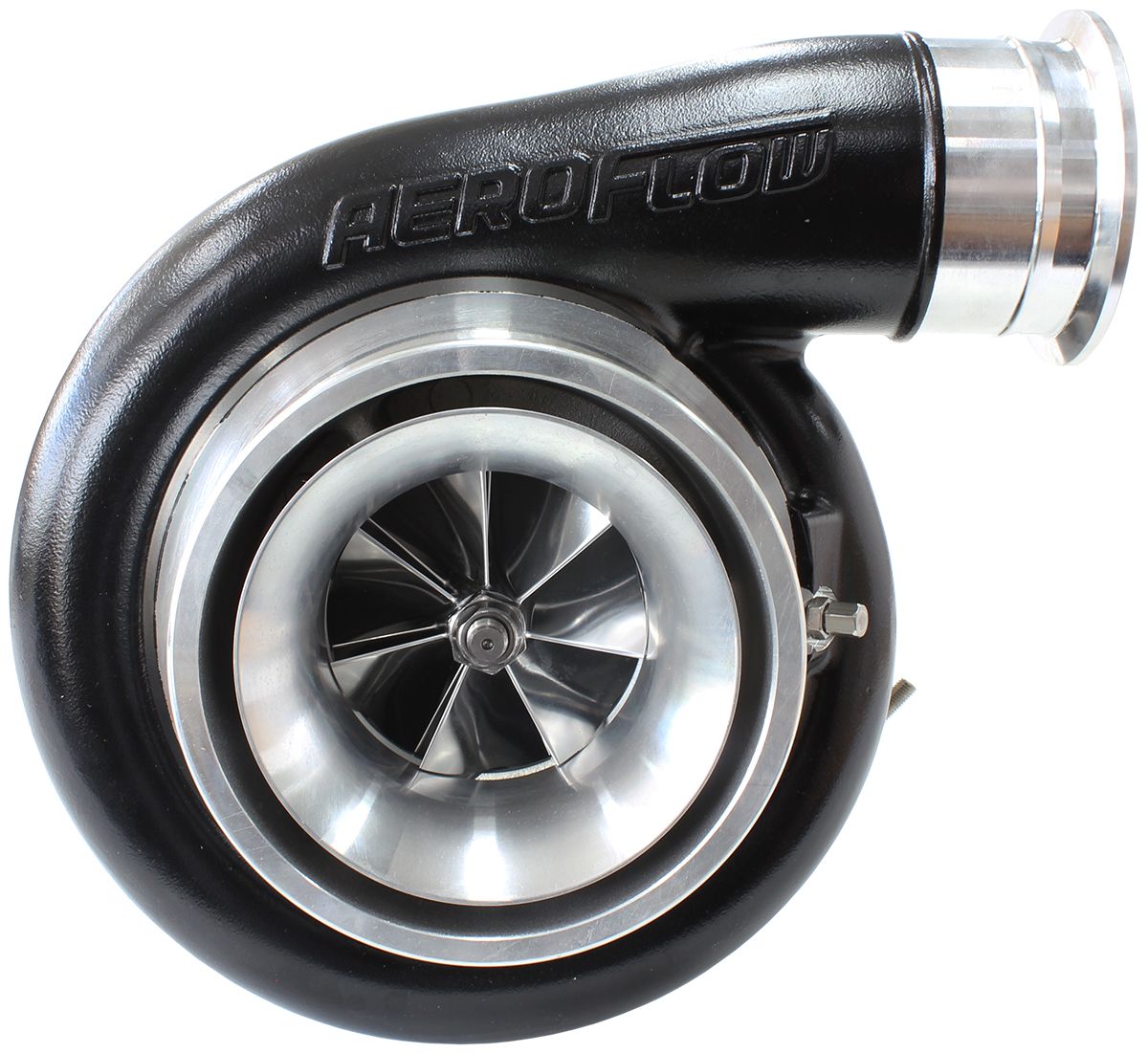 Aeroflow BOOSTED 8075 T4 1.10 Turbocharger 1250HP, Hi Temp Black Finish AF8005-4018BLK