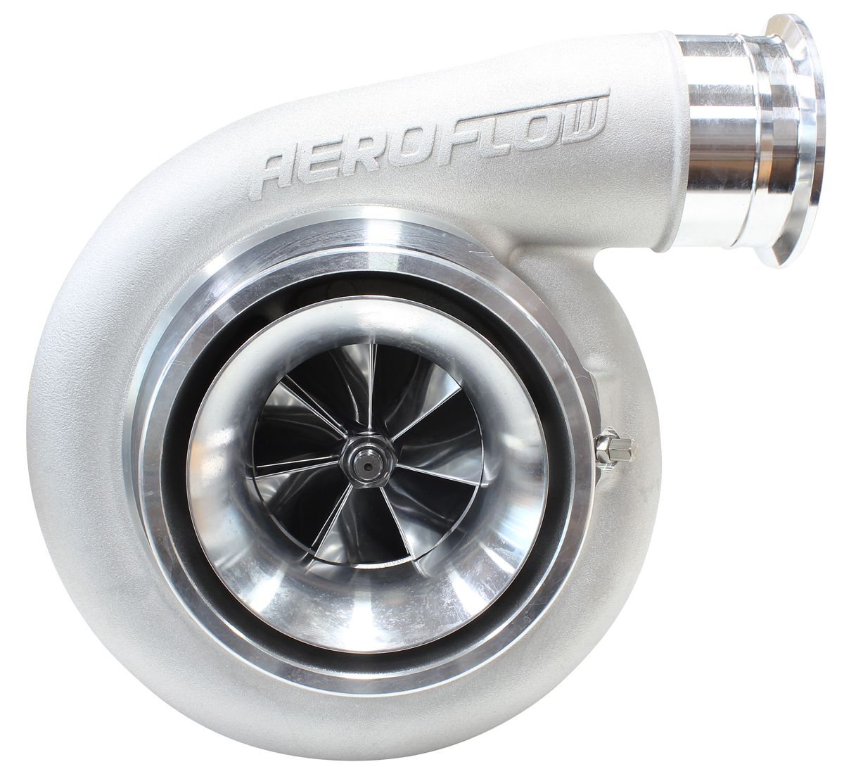 Aeroflow BOOSTED 8075 T4 1.10 Turbocharger 1250HP, Natural Cast Finish AF8005-4018