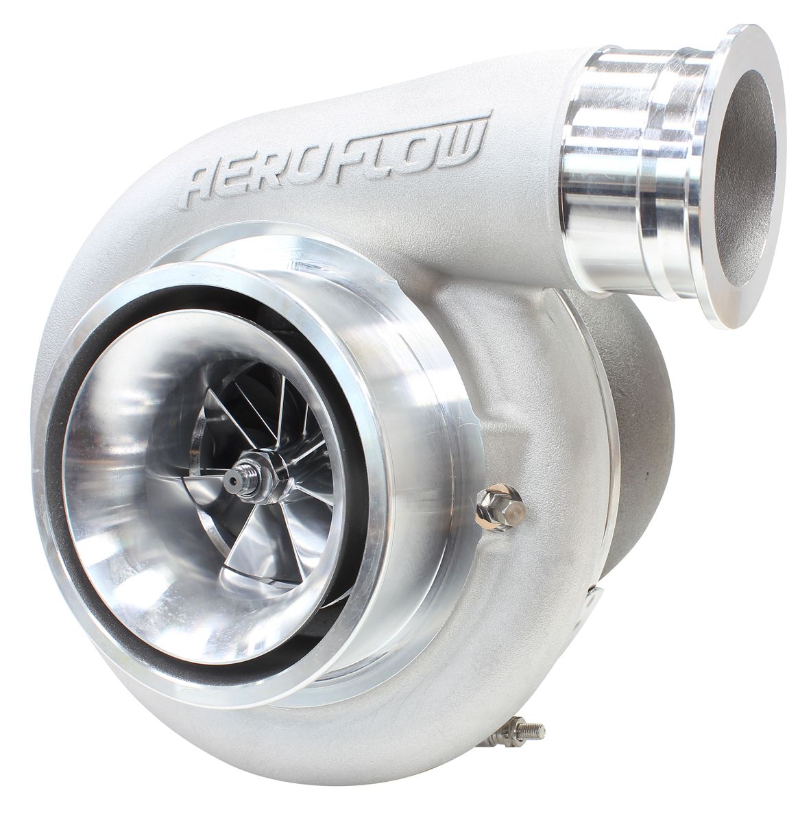 Aeroflow BOOSTED 8075 T4 1.10 Turbocharger 1250HP, Natural Cast Finish AF8005-4018