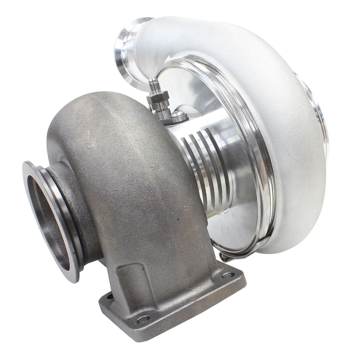 Aeroflow BOOSTED 8075 T4 1.10 Turbocharger 1250HP, Natural Cast Finish AF8005-4018