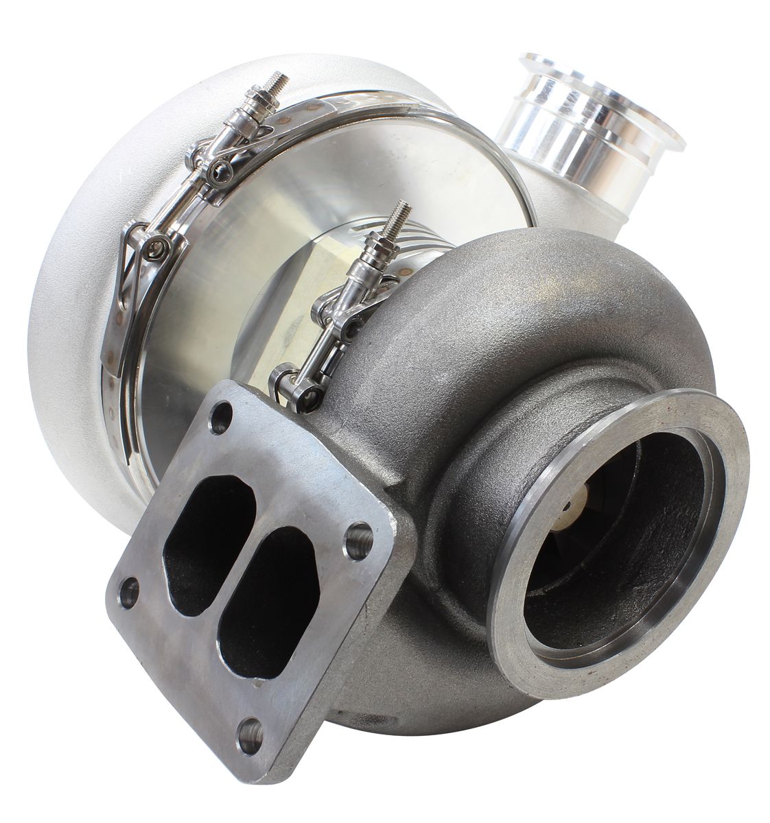 Aeroflow BOOSTED 8075 T4 1.10 Turbocharger 1250HP, Natural Cast Finish AF8005-4018