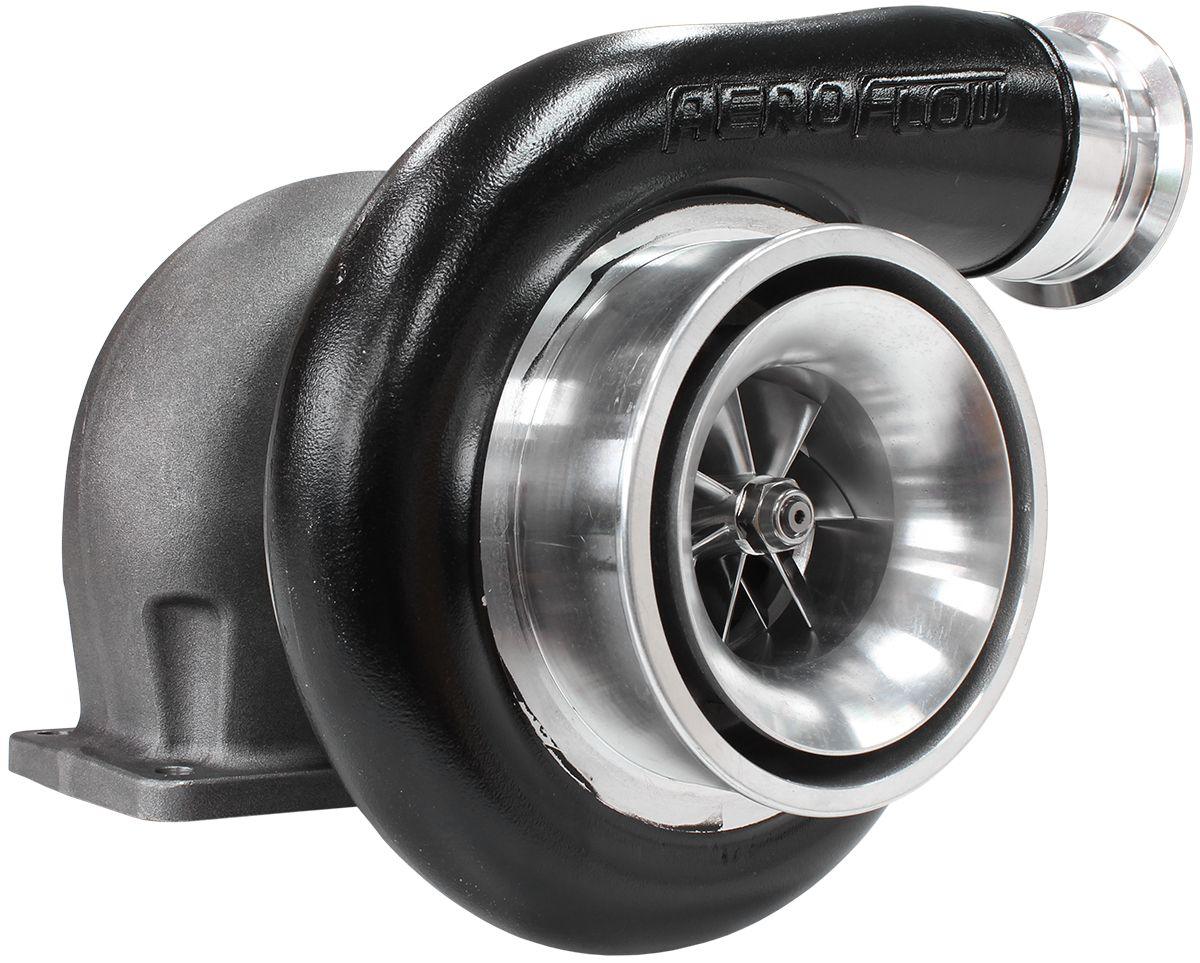 Aeroflow BOOSTED 7588 T4 1.25 Turbocharger 1500HP, Hi Temp Black Finish AF8005-4027BLK