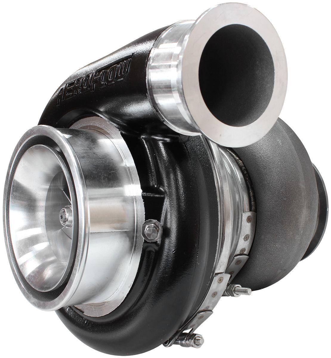 Aeroflow BOOSTED 7588 T4 1.25 Turbocharger 1500HP, Hi Temp Black Finish AF8005-4027BLK