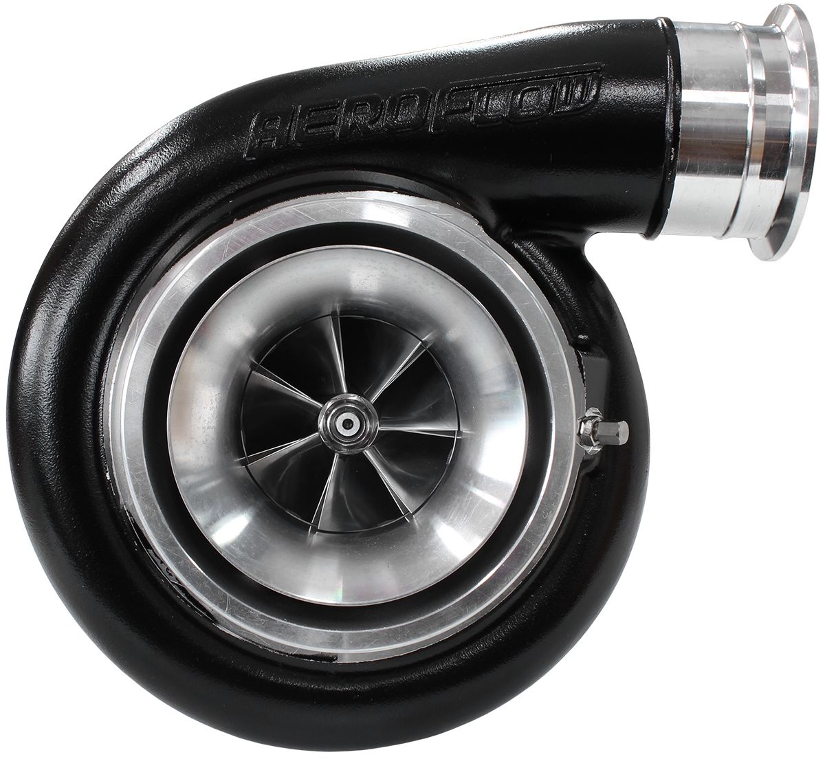 Aeroflow BOOSTED 7588 T4 1.25 Turbocharger 1500HP, Hi Temp Black Finish AF8005-4027BLK