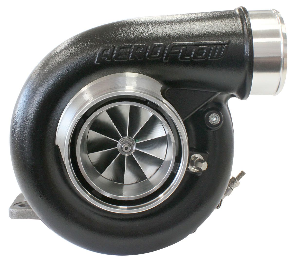 Aeroflow BOOSTED 7375 T4 1.15 Turbocharger 1200HP, Hi Temp Black Finish AF8005-4040BLK