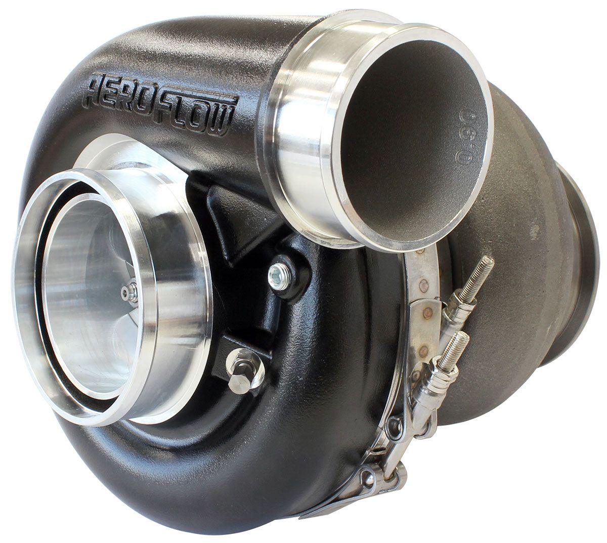 Aeroflow BOOSTED 7375 T4 1.25 Turbocharger 1200HP, Hi Temp Black Finish AF8005-4042BLK