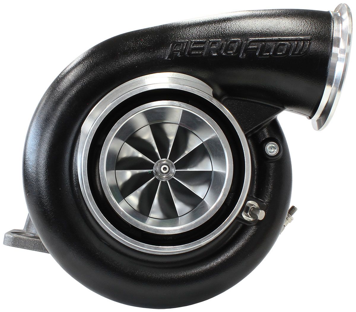 Aeroflow BOOSTED 7975 T4 1.25 Turbocharger 1450HP, Hi Temp Black Finish AF8005-4043BLK