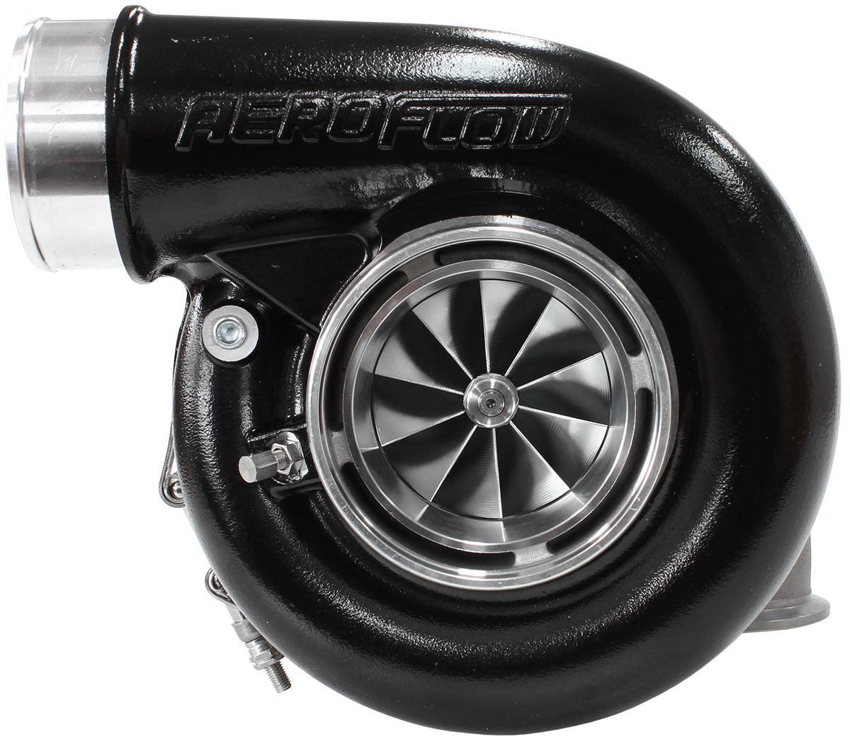 Aeroflow BOOSTED 7375 1.01 Reverse Rotation Turbocharger 1200HP, Hi Temp Black Finish AF8