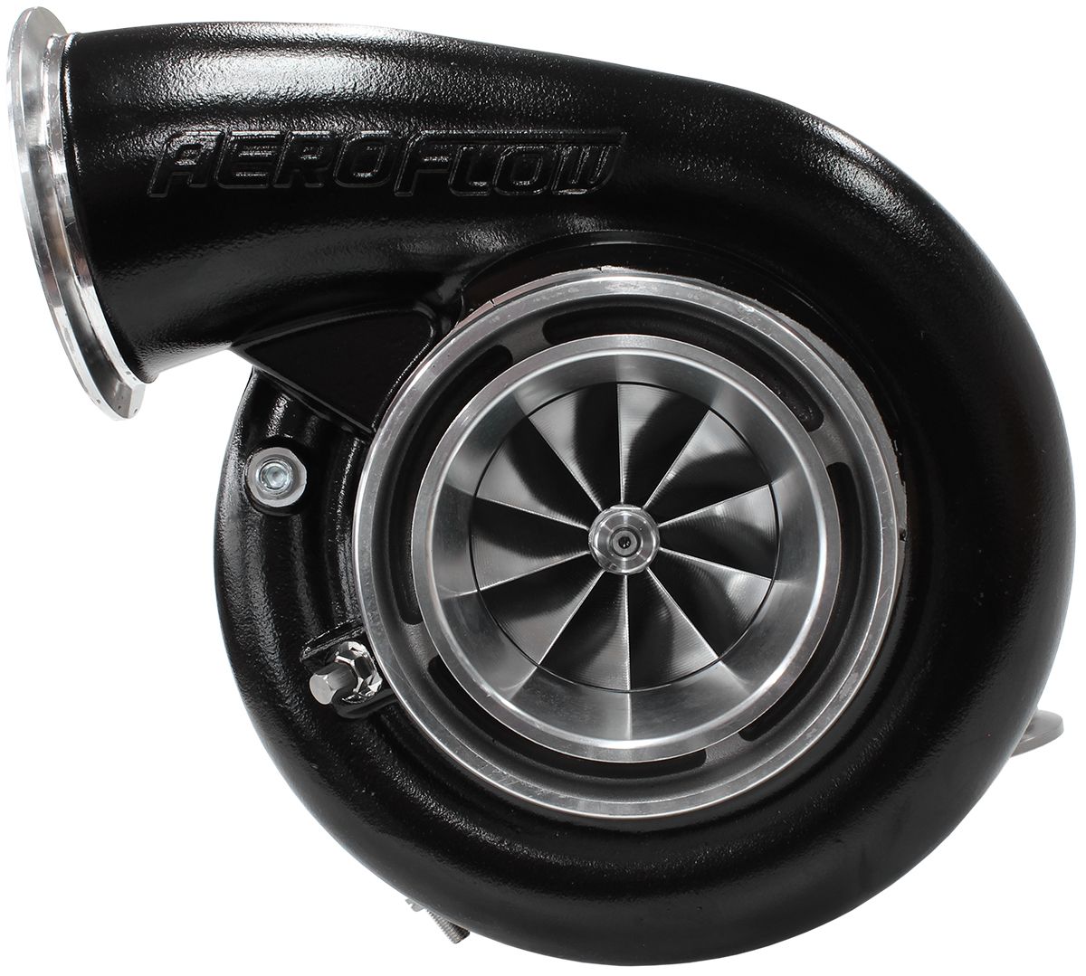 Aeroflow BOOSTED 7975 1.01 Reverse Rotation Turbocharger 1450HP, Hi Temp Black Finish AF8