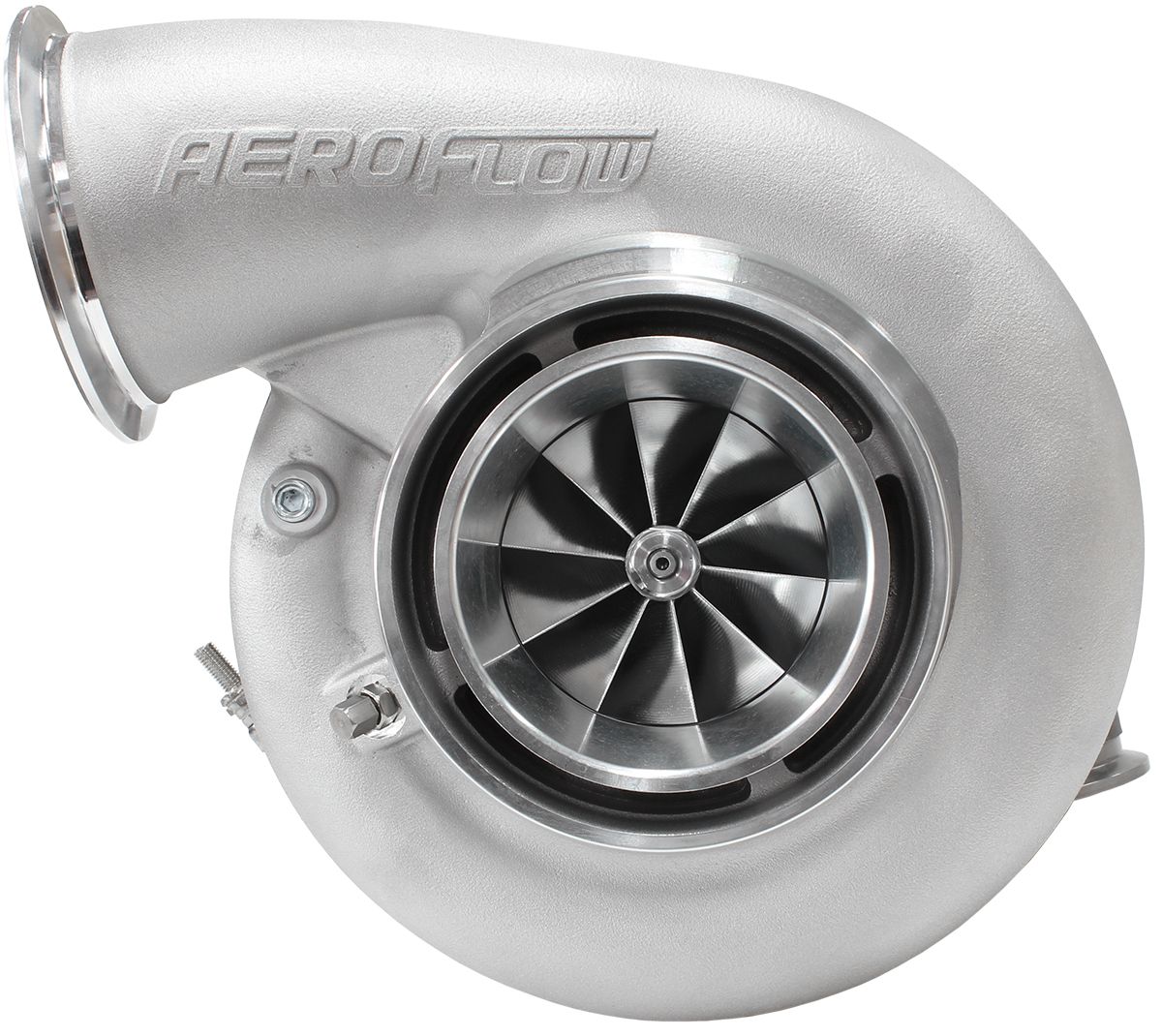 Aeroflow BOOSTED 7975 1.01 Reverse Rotation Turbocharger 1450HP, Natural Cast Finish AF80