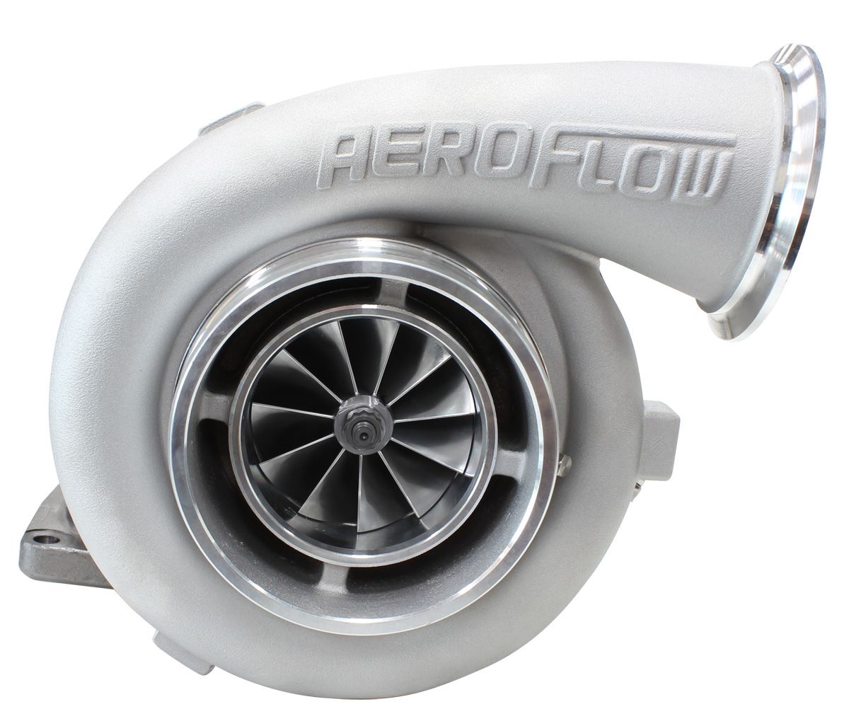 Aeroflow BOOSTED 8077 T6 1.26 Turbocharger 1250HP, Natural Cast Finish AF8005-6000