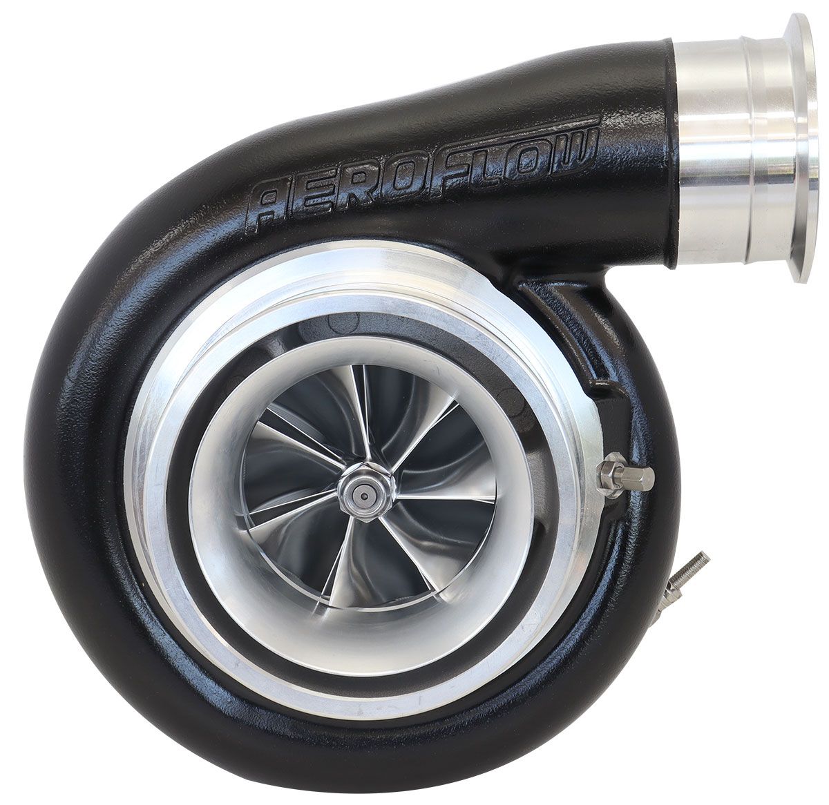 Aeroflow BOOSTED 8888 V-Band 1.31 Turbocharger 1250HP, Natural Cast Finish AF8005-6003BLK