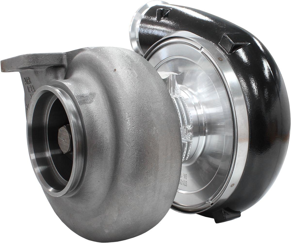 Aeroflow BOOSTED 94103 T6 1.24 Turbocharger 2500HP, Hi Temp Black Finish AF8005-6005BLK