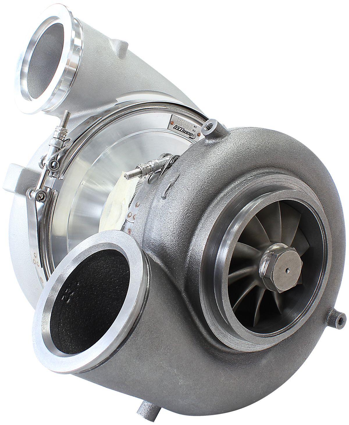 Aeroflow BOOSTED 94103 V-Band 1.22 Turbocharger 2000HP, Natural Cast Finish AF8005-6015