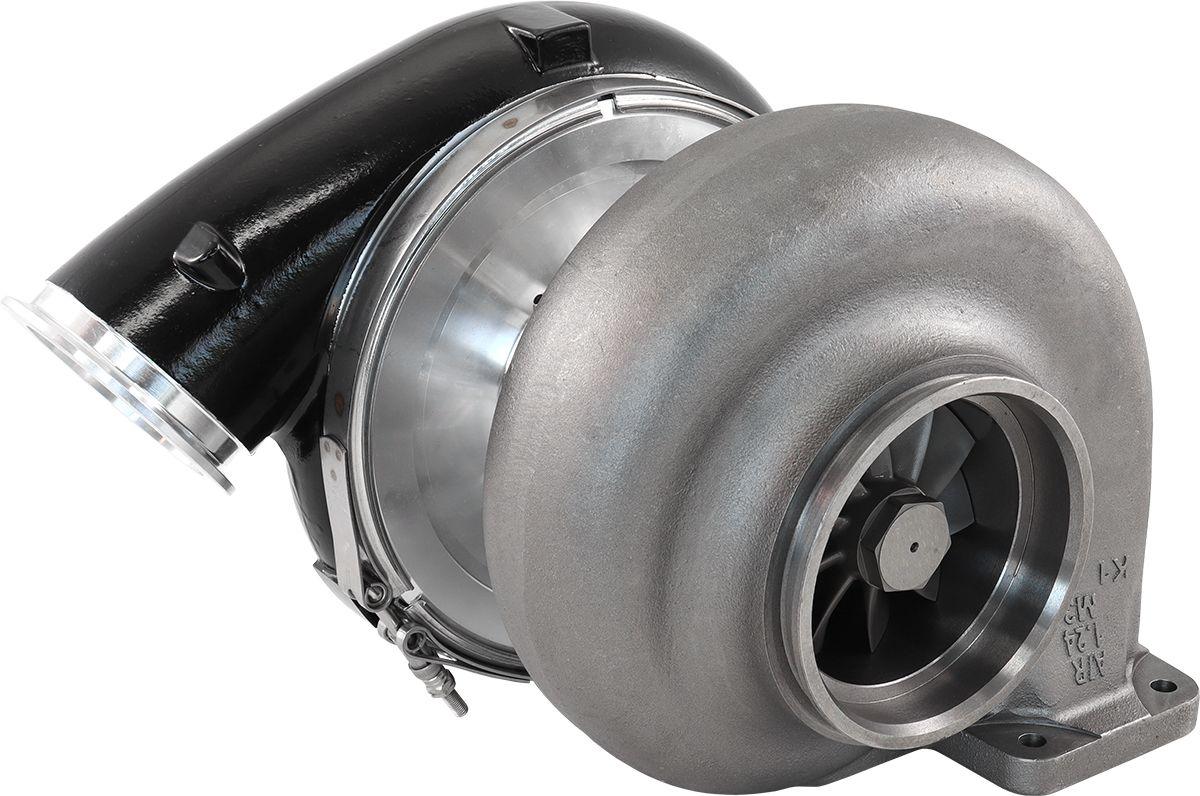 Aeroflow BOOSTED 88102 T6 1.24 Turbocharger 2500HP, Hi Temp Black Finish AF8005-6020BLK