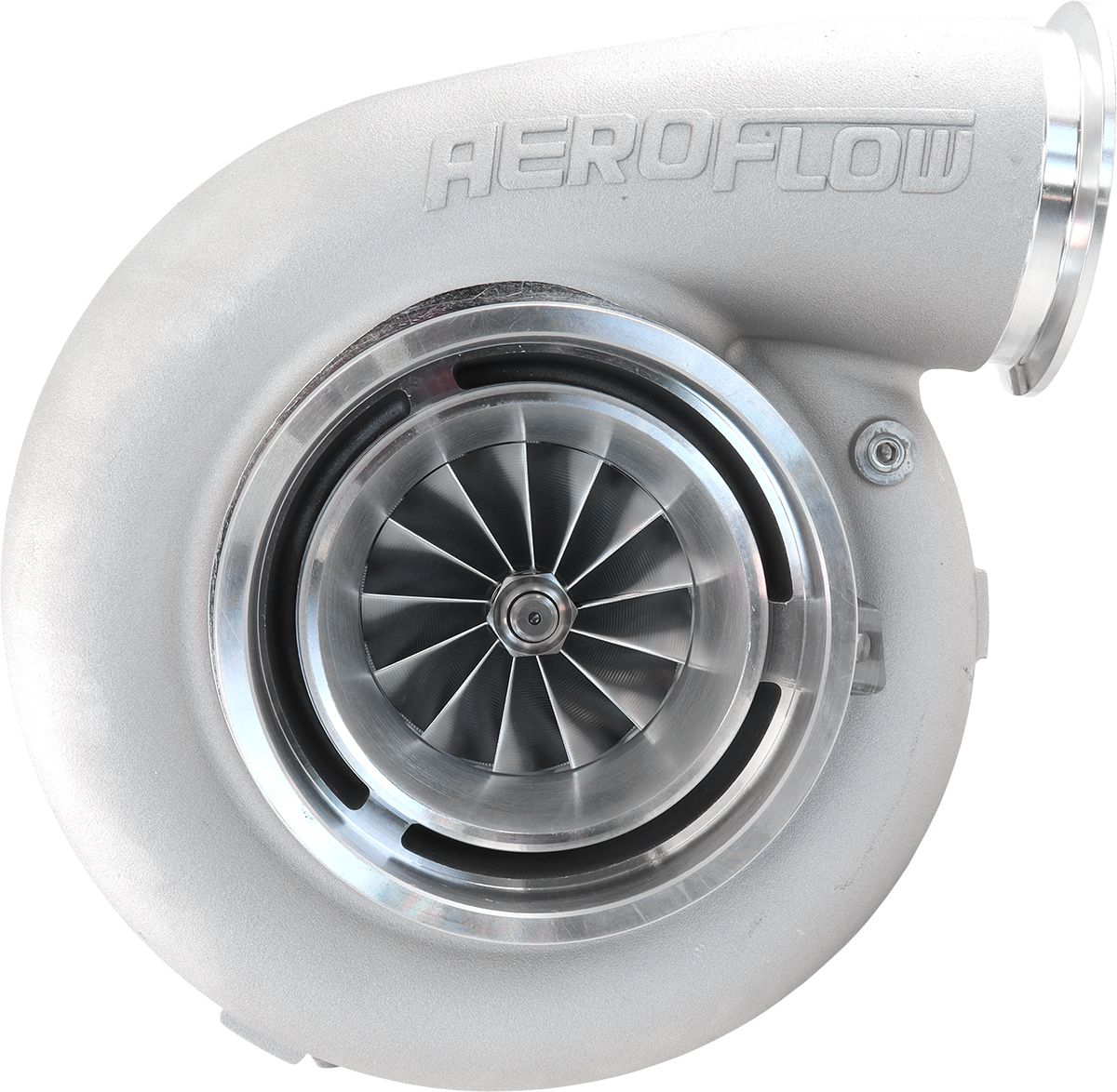 Aeroflow BOOSTED 88102 V-Band 1.22 Turbocharger 2500HP, Natural Cast Finish AF8005-6021