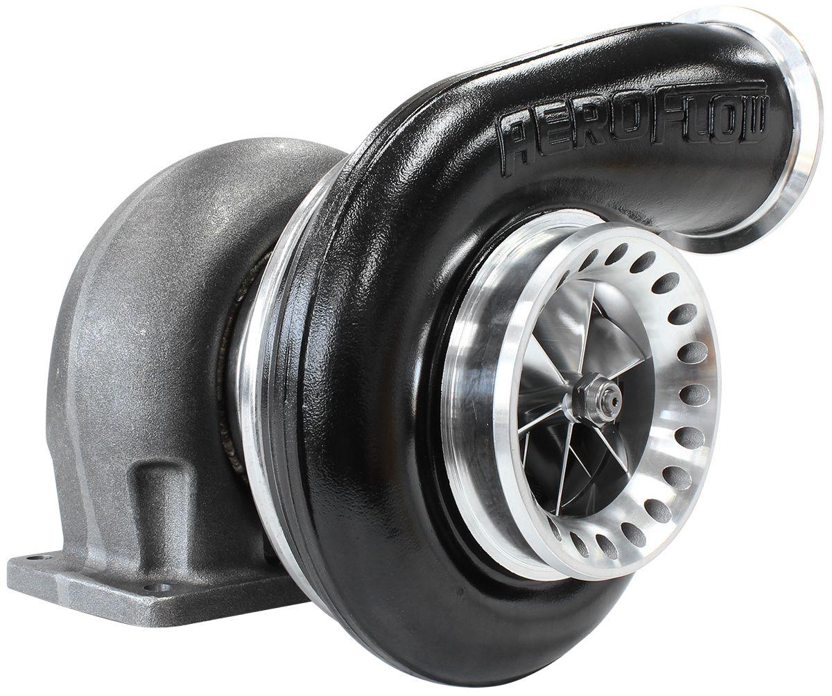 Aeroflow BOOSTED 8888 T4 1.25 Turbocharger 1600HP, Hi Temp Black Finish AF8006-4001BLK